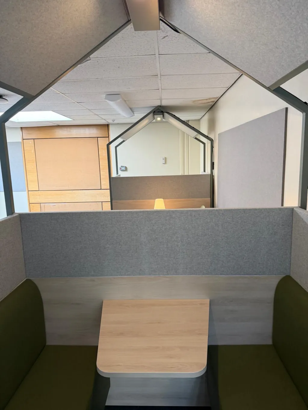 Classroom with Breakout Booths view 3