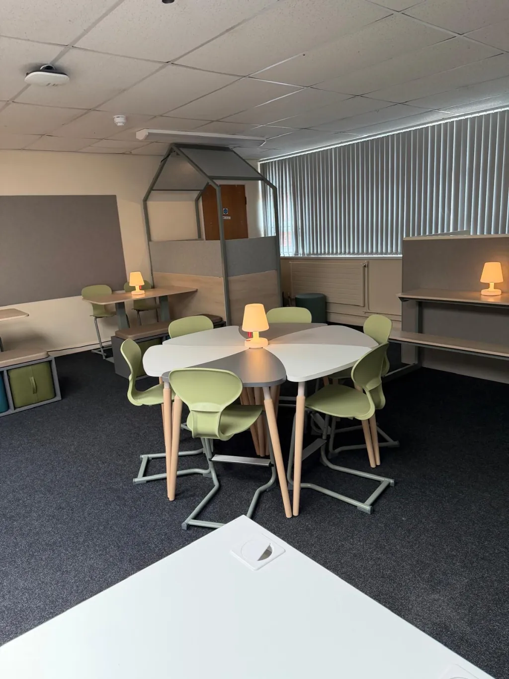 Classroom with Breakout Booths view 5