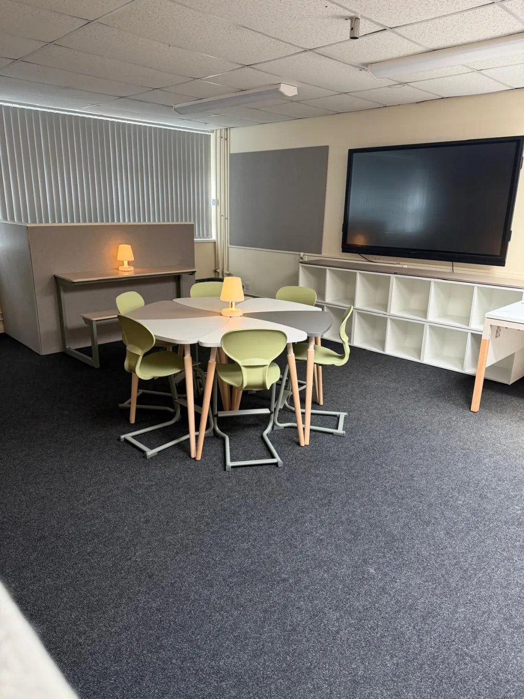 Classroom with Breakout Booths view 7