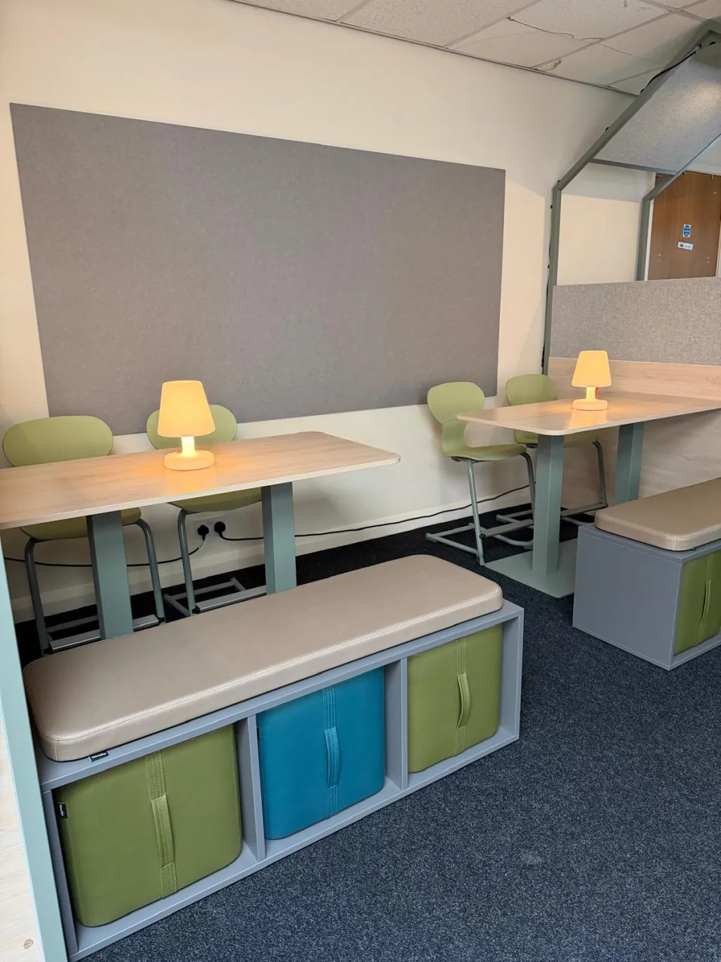 Classroom with Breakout Booths view 11