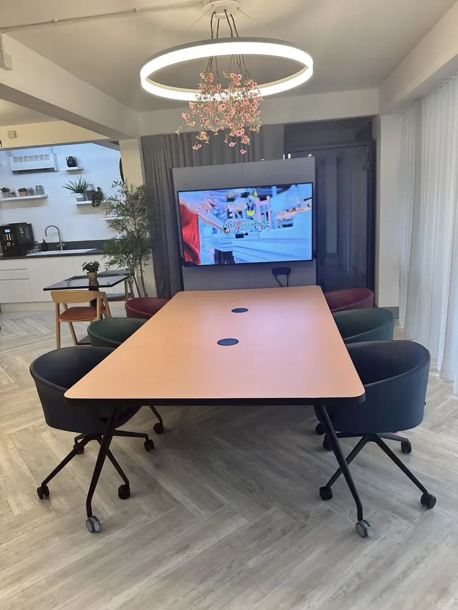 Meeting room with presentation equipment